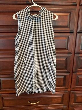 Tyler Boe Black and White Gingham Sleeveless Mini Dress